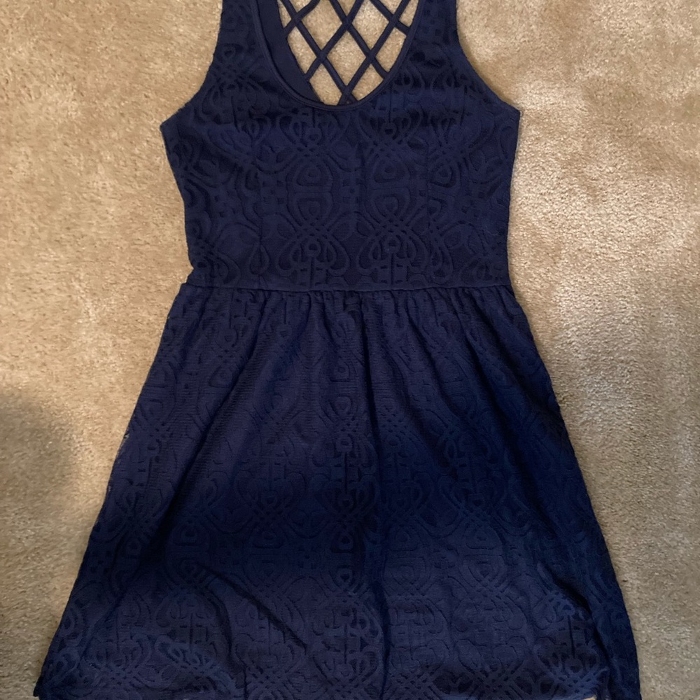 Navy blue cocktail dress